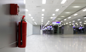 Gasilni aparat in gumb za požarni alarm sta obvezna oprema vsakega podjetja