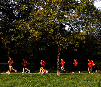 Generalijevi tekači med pripravami na ljubljanski maraton