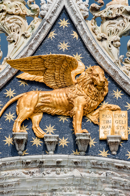 The Lion of St. Mark with an open book is the symbol of Generali all over the world