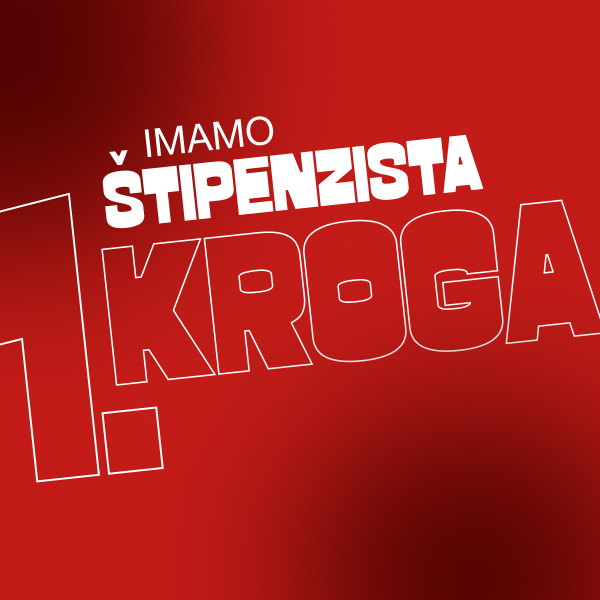 Prvi krog izbora zmagovalcev ŠTIPENZIJE je zaključen