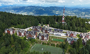 Pohorje Village Wellbeing Resort na Mariborskem Pohorju, kjer 5 Start razvija trajnostna turistična doživetja.