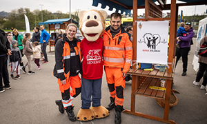 Reševalna ekipa in Generalijev levček so na Dnevu zdravja v Litiji predstavljali projekt Generacija.