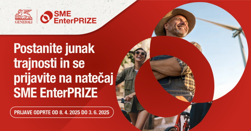 Prijavite na natečaj SME EnterPRIZE 2025 in postanite junak trajnosti.