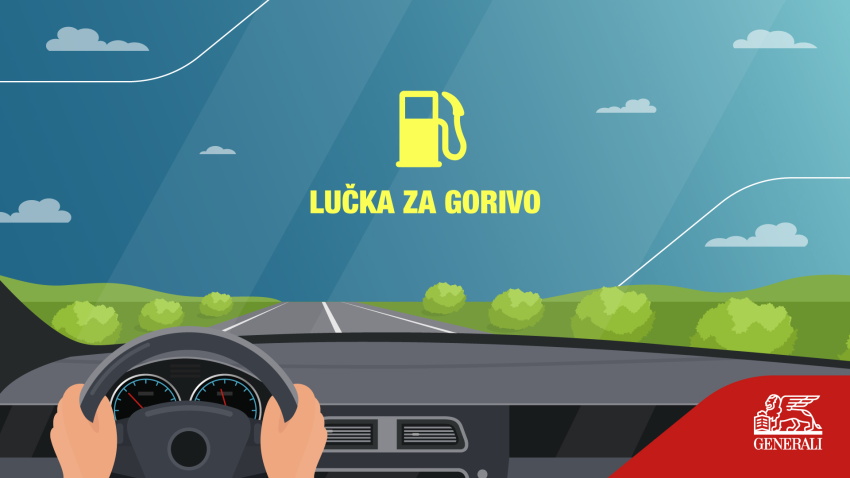 Infografika z ilustracijo lučke za gorivo