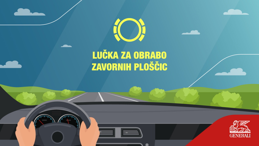 Infografika z ilustracijo lučke obrabo zavornih ploščic